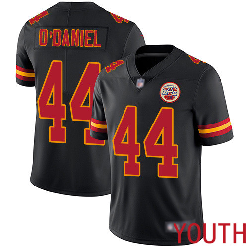 Youth Kansas City Chiefs #44 ODaniel Dorian Limited Black Rush Vapor Untouchable Nike NFL Jersey